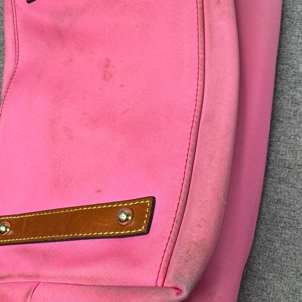 Dooney & Bourke Pink and Brown leather draw strap Shoulder Bag - Picture 16 of 16
